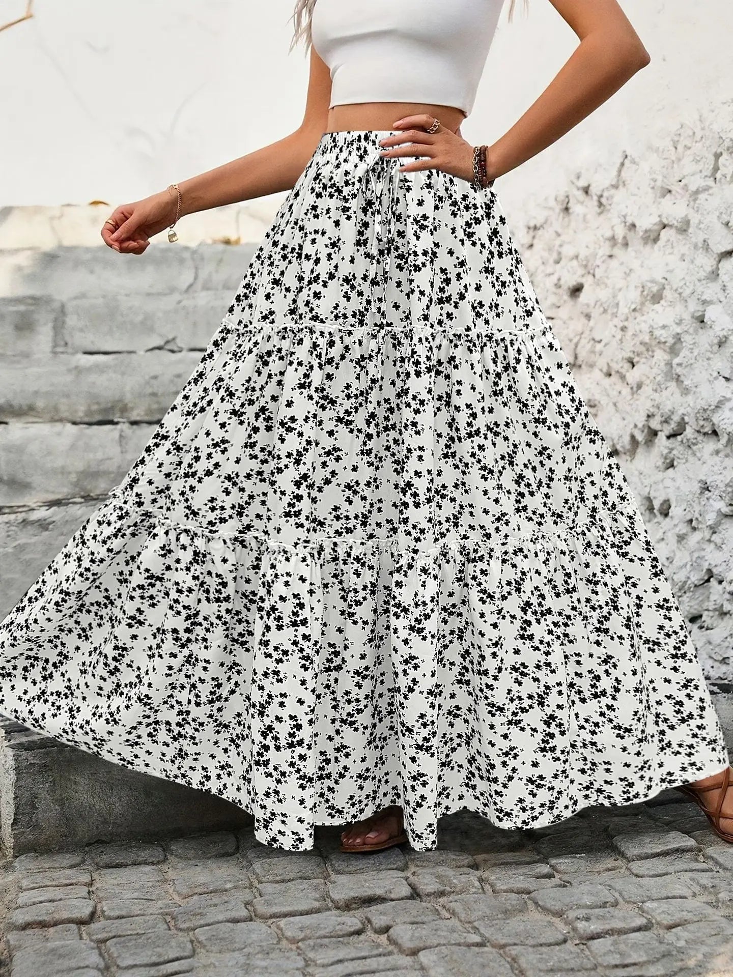 Vintage Floral Skirt