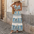 Bohemian Halter Maxi Dress