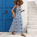 Sleeveless Open Back Maxi Dress