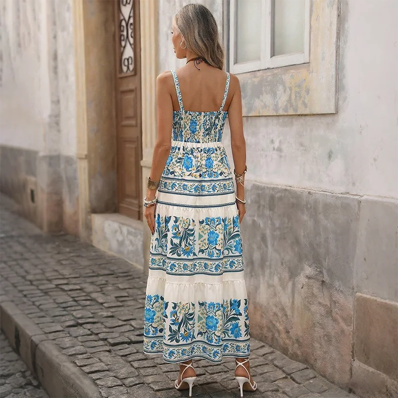 Bohemian Halter Maxi Dress