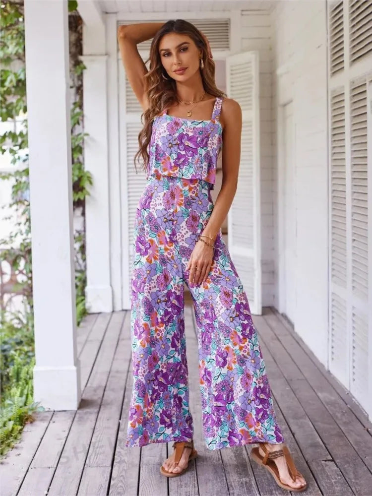 Women's Elegant Wide-Leg Jumpsuit
