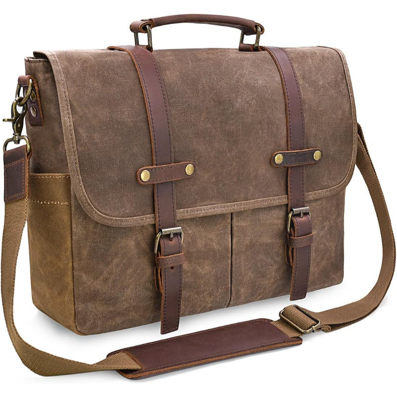 The Nordic Executive | Waterproof Canvas Briefcase